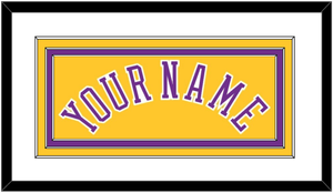 Los Angeles Name - Home Yellow (1978-1999) - Triple Mat 1