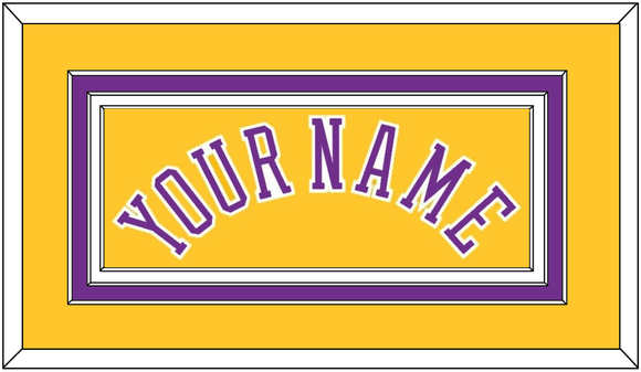 Los Angeles Name - Home Yellow (1978-1999) - Triple Mat 2