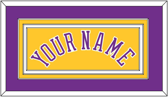 Los Angeles Name - Home Yellow (1978-1999) - Triple Mat 3