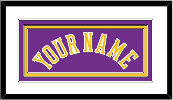 Los Angeles Name - Road Purple (1967-1999) - Triple Mat 1