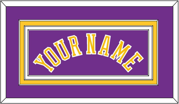 Los Angeles Name - Road Purple (1967-1999) - Triple Mat 3