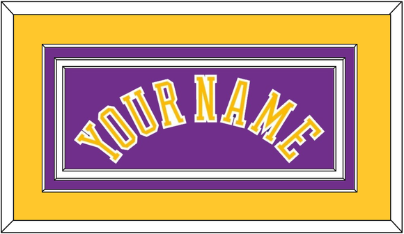 Los Angeles Name - Road Purple (1967-1999) - Triple Mat 2