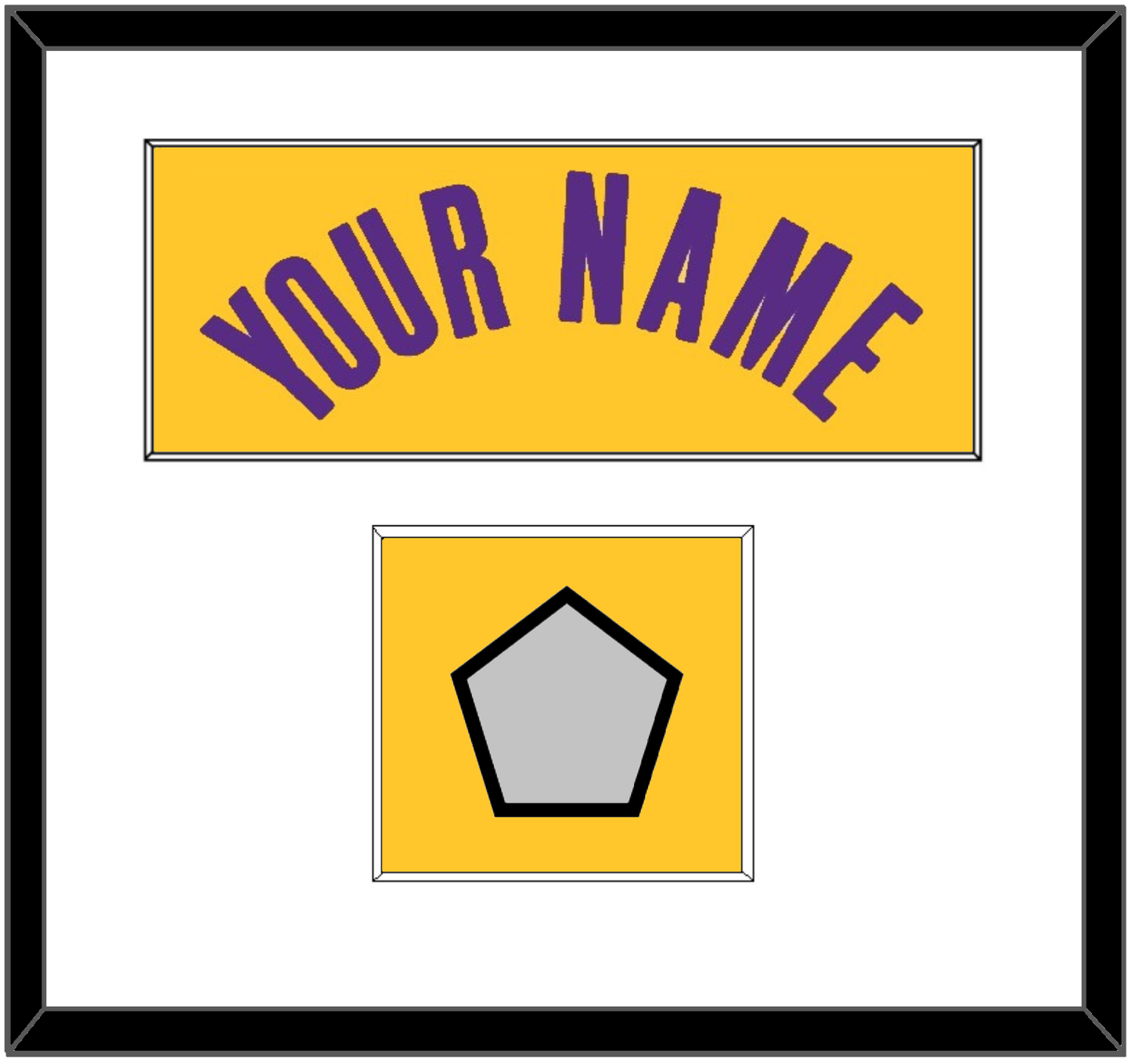 Los Angeles Name & Trophy Patch - Yellow Icon - Essential Tier 1