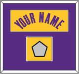 Los Angeles Name & Champions Patch - Yellow Icon - Single Mat 2