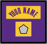 Los Angeles Name & Trophy Patch - Yellow Icon - Single Mat 2
