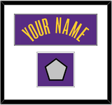 Los Angeles Name & Champions Patch - Purple Statement - Single Mat 1