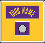 Los Angeles Name & Champions Patch - Purple Statement - Single Mat 2