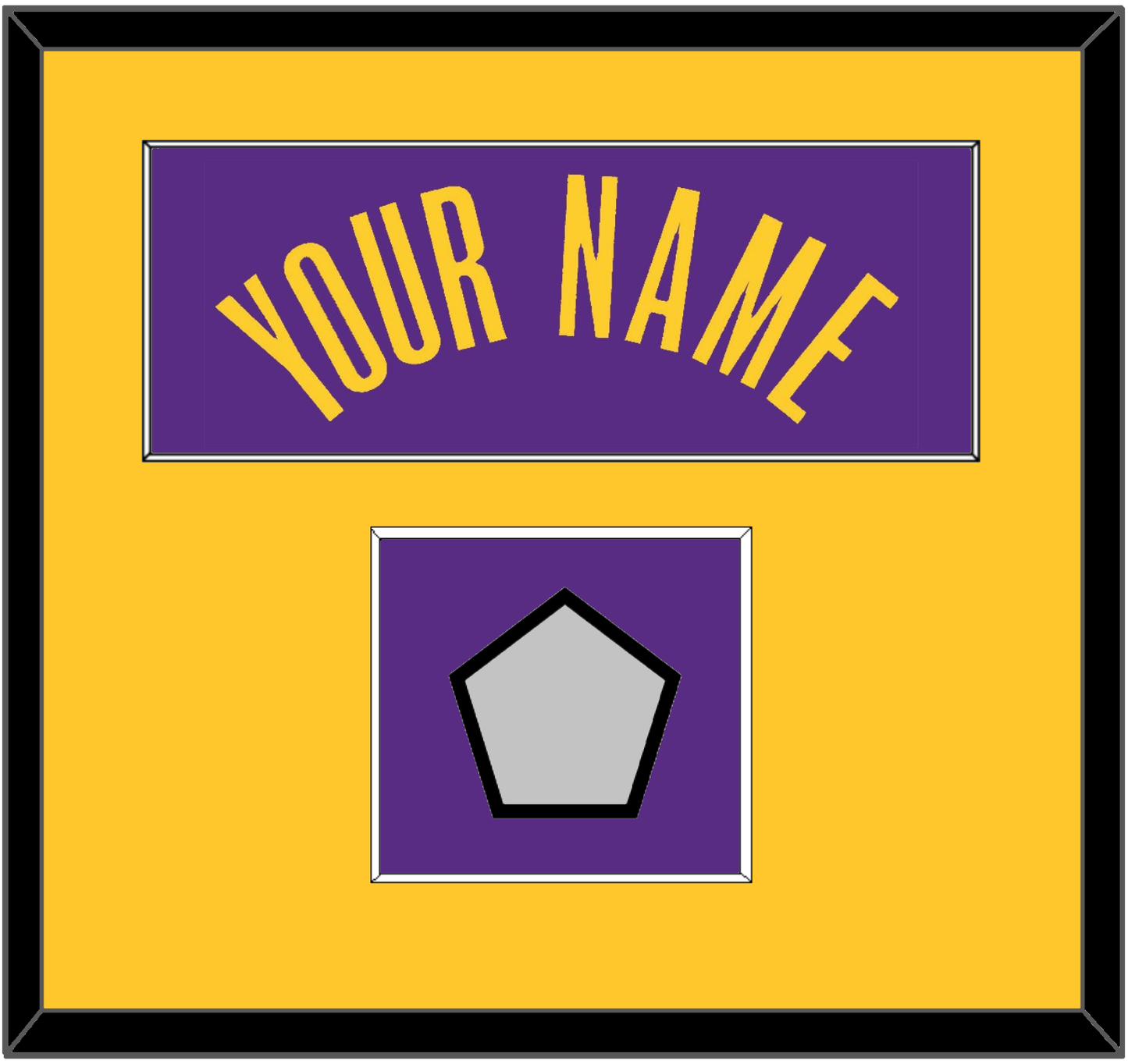 Los Angeles Name & Trophy Patch - Purple Statement - Essential Tier 2