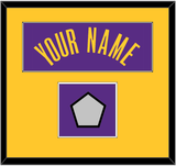 Los Angeles Name & Finals Patch - Purple Statement - Single Mat 2