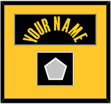 Los Angeles Name & Trophy Patch - Black Mamba (2017-2018 & 2020) - Single Mat 2