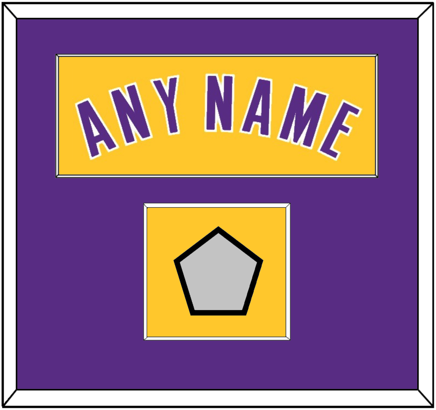 Los Angeles Name & Trophy Patch - Home Yellow (1999-2018) - Essential Tier 2