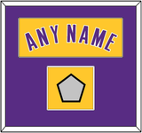 Los Angeles Name & Trophy Patch - Home Yellow (1999-2018) - Single Mat 2