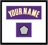 Los Angeles Name & Finals Patch - Road Purple (1999-2004) - Single Mat 1