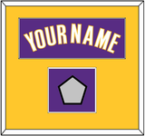 Los Angeles Name & Finals Patch - Road Purple (1999-2004) - Single Mat 2