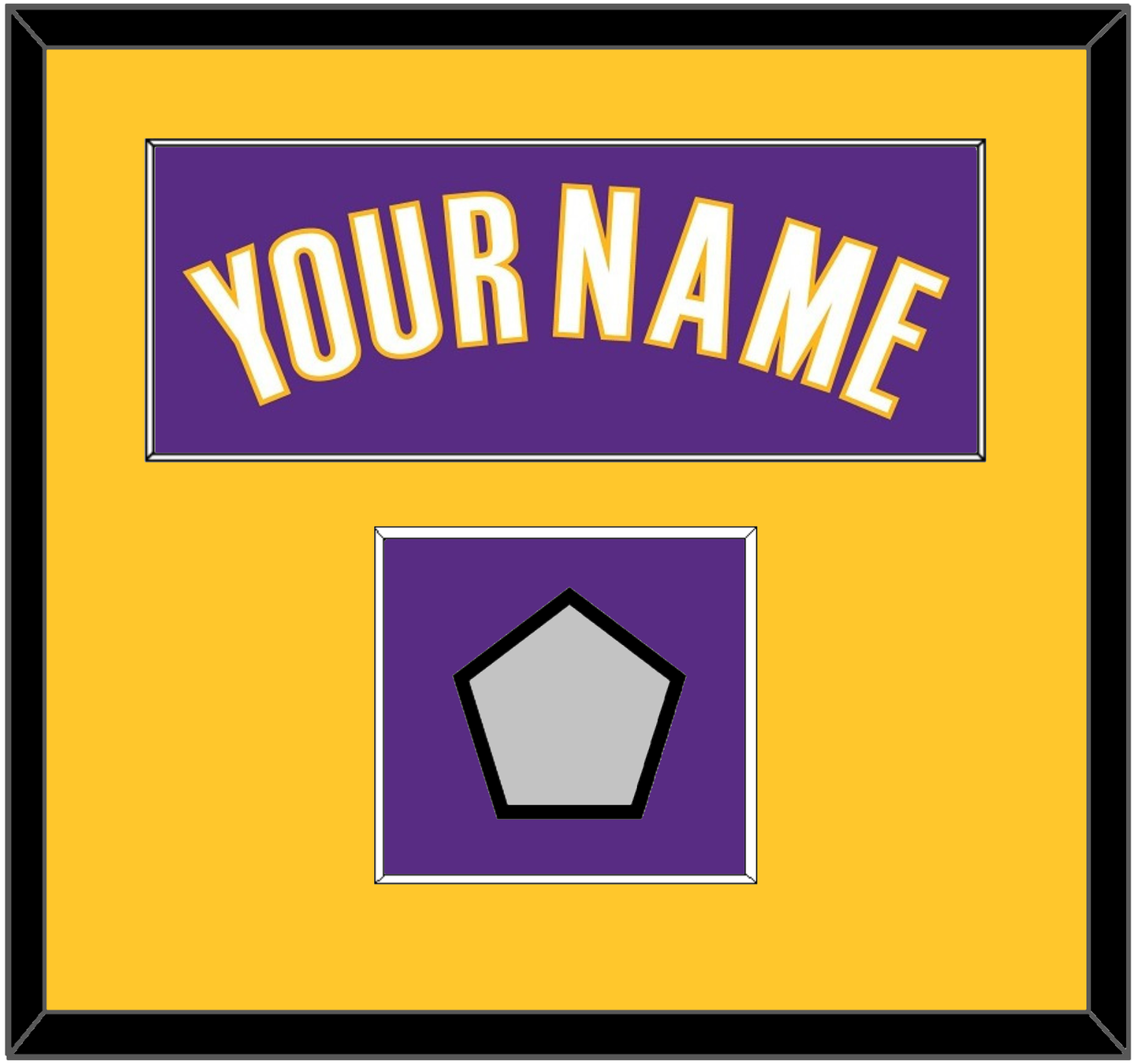 Los Angeles Name & Champions Patch - Road Purple (1999-2004) - Essential Tier 2
