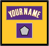 Los Angeles Name & Finals Patch - Road Purple (1999-2004) - Single Mat 2
