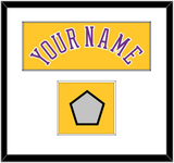 Los Angeles Name & Trophy Patch - Home Yellow (1978-1997) - Single Mat 1