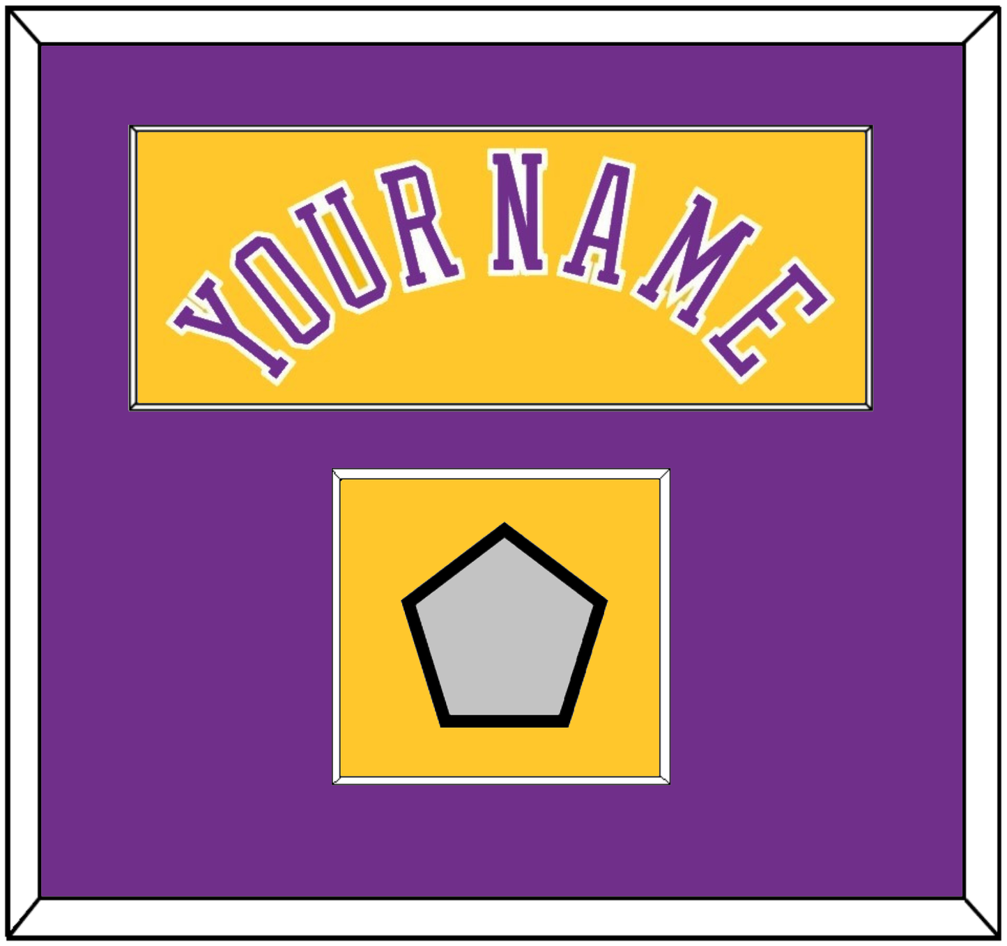Los Angeles Name & Champions Patch - Home Yellow (1978-1997) - Essential Tier 2