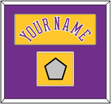Los Angeles Name & Champions Patch - Home Yellow (1978-1997) - Single Mat 2