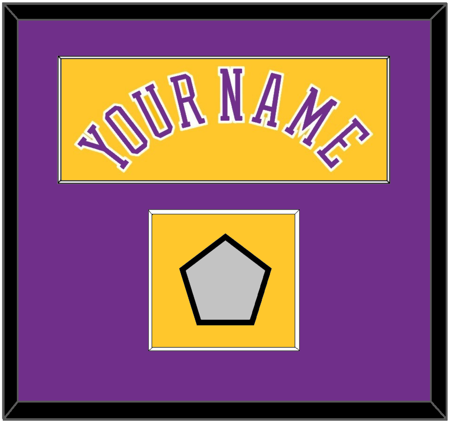 Los Angeles Name & Champions Patch - Home Yellow (1978-1997) - Essential Tier 2
