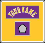 Los Angeles Name & Champions Patch - Road Purple (1978-1997) - Single Mat 2