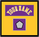Los Angeles Name & Champions Patch - Road Purple (1978-1997) - Single Mat 2
