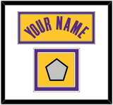 Los Angeles Name & Trophy Patch - Yellow Icon - Double Mat 1