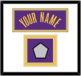 Los Angeles Name & Champions Patch - Purple Statement - Double Mat 1