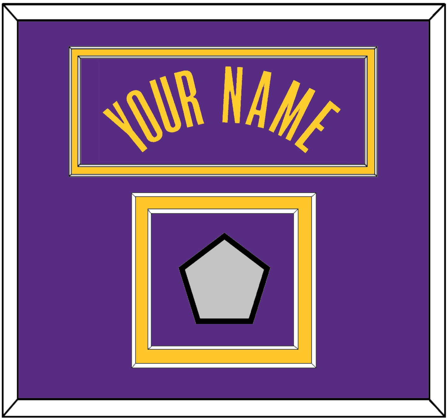 Los Angeles Name & Trophy Patch - Purple Statement - Signature Tier 2