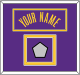 Los Angeles Name & Champions Patch - Purple Statement - Double Mat 2