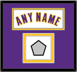 Los Angeles Name & Trophy Patch - Alternate White (2002-2018) - Double Mat 3