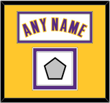 Los Angeles Name & Trophy Patch - Alternate White (2002-2018) - Double Mat 4