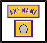 Los Angeles Name & Trophy Patch - Home Yellow (1999-2018) - Double Mat 1
