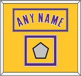 Los Angeles Name & Trophy Patch - Home Yellow (1999-2018) - Double Mat 2