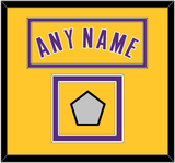 Los Angeles Name & Trophy Patch - Home Yellow (1999-2018) - Double Mat 2
