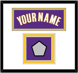 Los Angeles Name & Champions Patch - Road Purple (1999-2004) - Double Mat 1