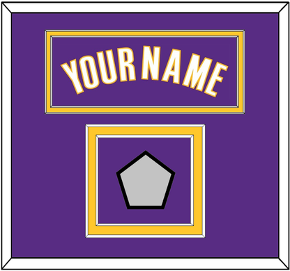 Los Angeles Name & Trophy Patch - Road Purple (1999-2004) - Signature Tier 2