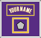 Los Angeles Name & Champions Patch - Road Purple (1999-2004) - Double Mat 2