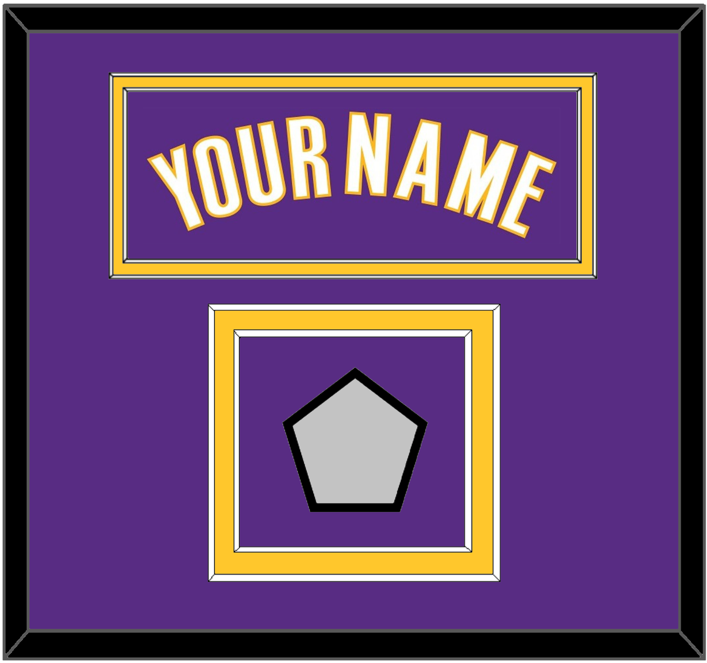 Los Angeles Name & Trophy Patch - Road Purple (1999-2004) - Signature Tier 2