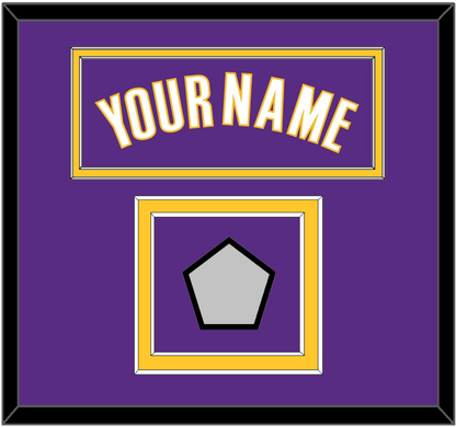 Los Angeles Name & Trophy Patch - Road Purple (1999-2004) - Signature Tier 2