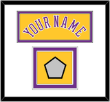 Los Angeles Name & Champions Patch - Home Yellow (1978-1997) - Double Mat 1