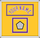 Los Angeles Name & Champions Patch - Home Yellow (1978-1997) - Double Mat 2