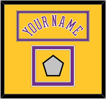 Los Angeles Name & 2x Champions Patch - Home Yellow (1978-1997) - Signature Tier 2