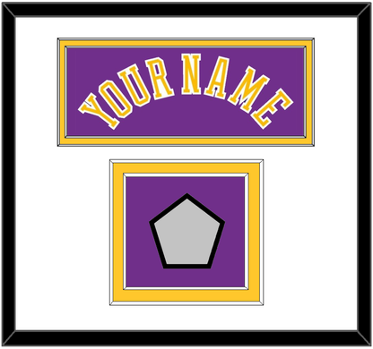 Los Angeles Name & 2x Champions Patch - Road Purple (1978-1997) - Signature Tier 1