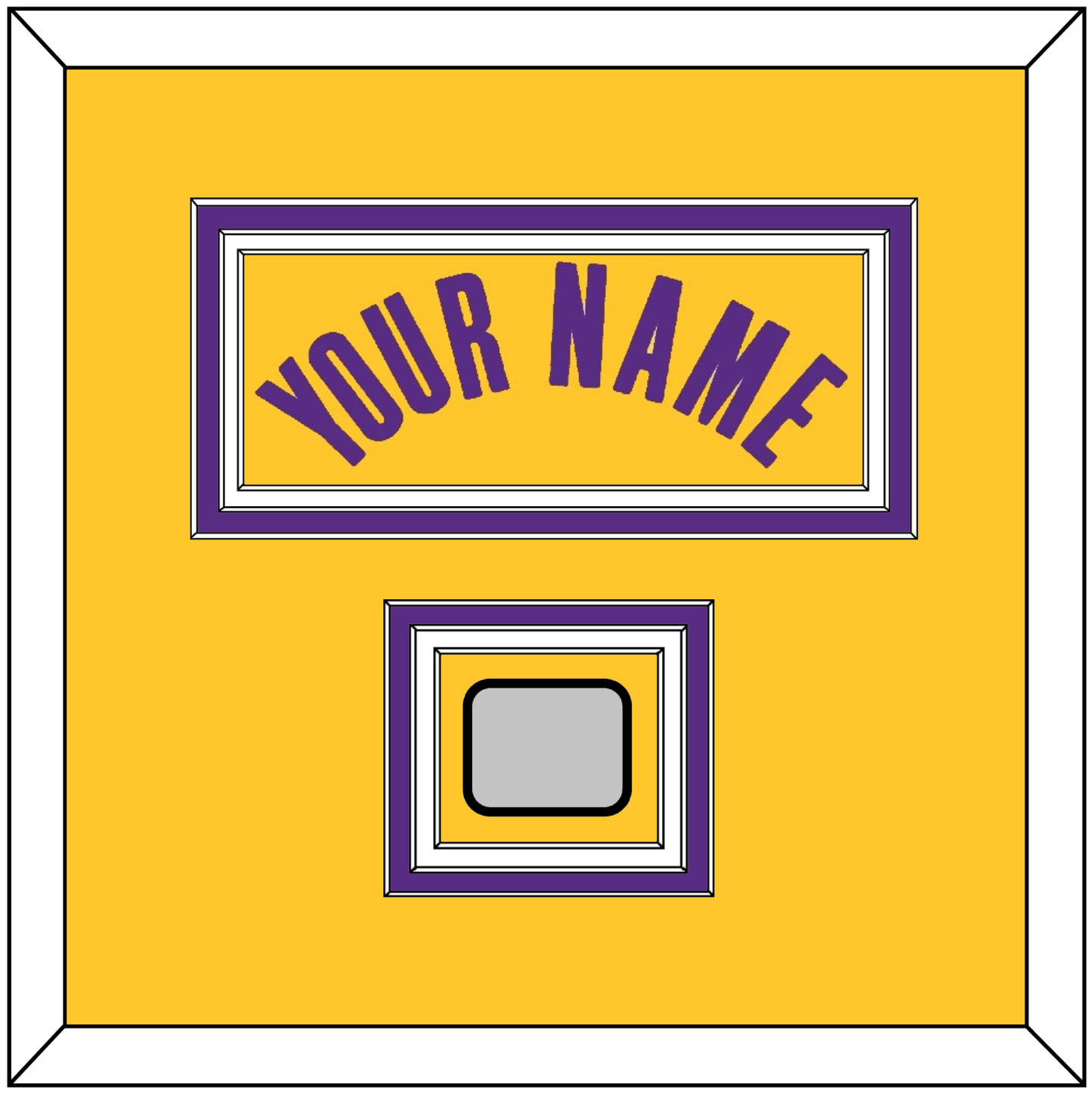 Los Angeles Name & Trophy Patch - Yellow Icon - Premier Tier 2