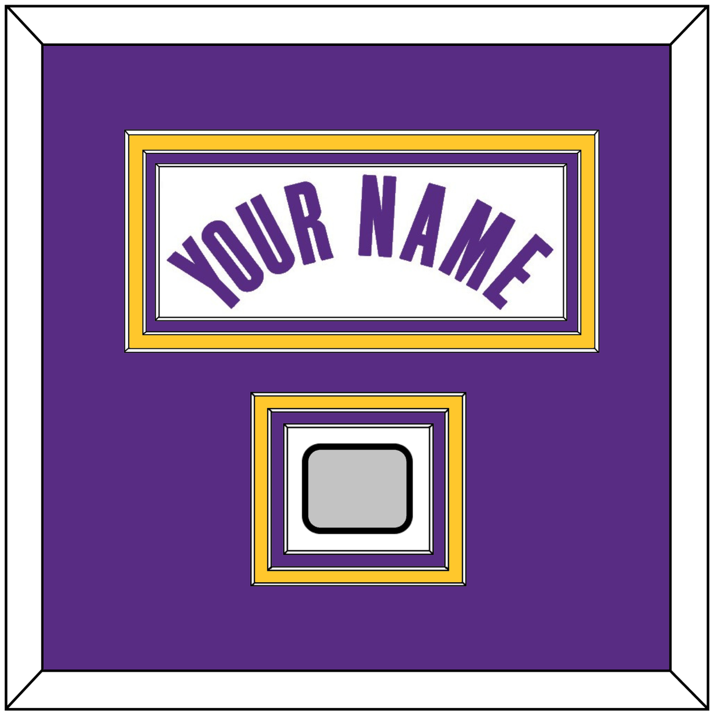 Los Angeles Name & Trophy Patch - White Association - Premier Tier 2