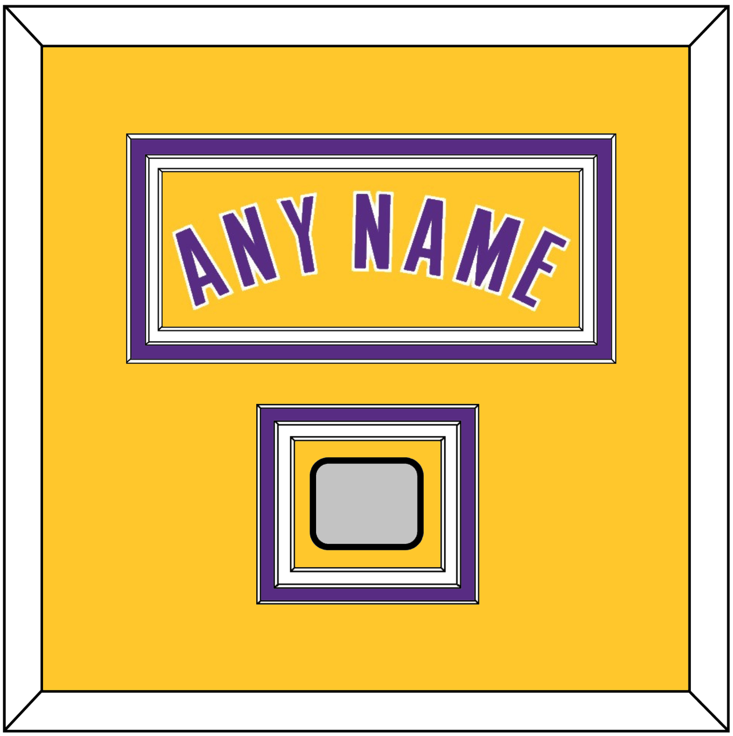 Los Angeles Name & Trophy Patch - Home Yellow (1999-2018) - Premier Tier 2