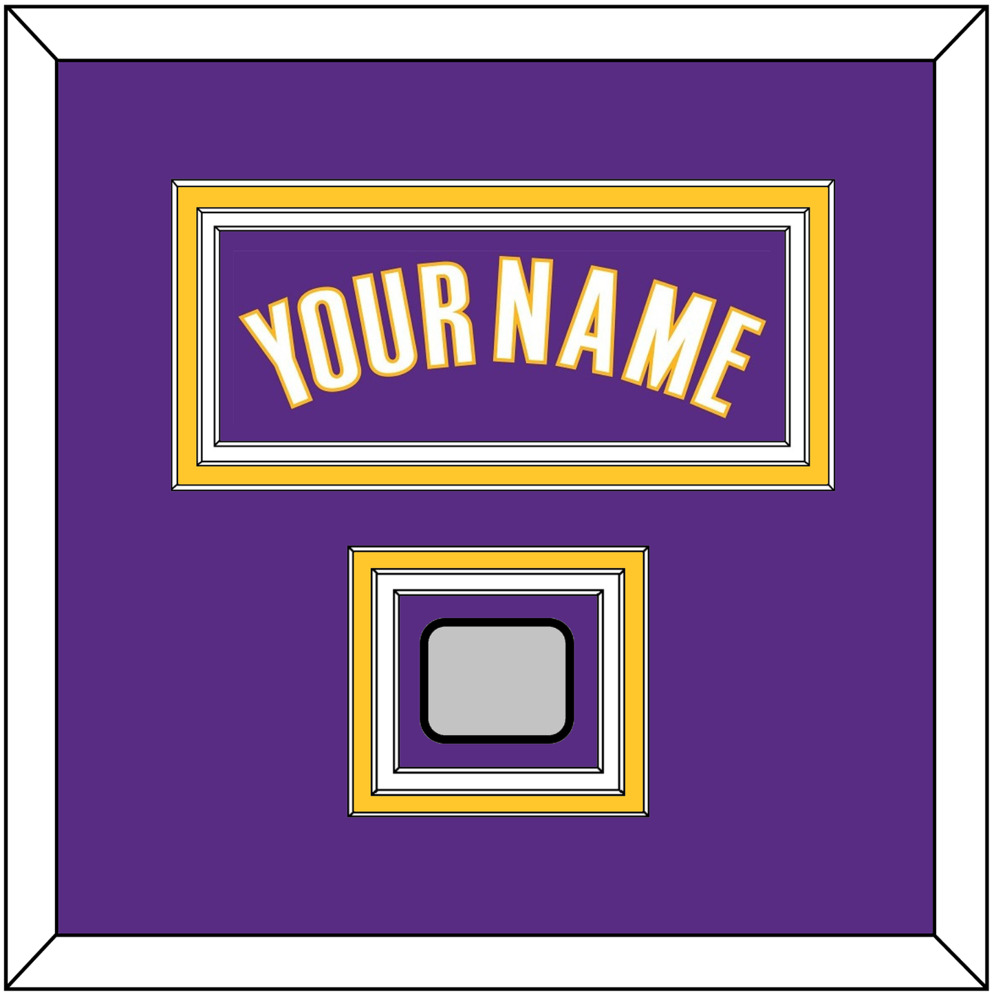 Los Angeles Name & Champions Patch - Road Purple (1999-2004) - Premier Tier 2