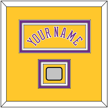 Los Angeles Name & 2X Champions Patch - Home Yellow (1978-1997) - Premier Tier 2