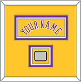 Los Angeles Name & Trophy Patch - Home Yellow (1978-1997) - Triple Mat 2